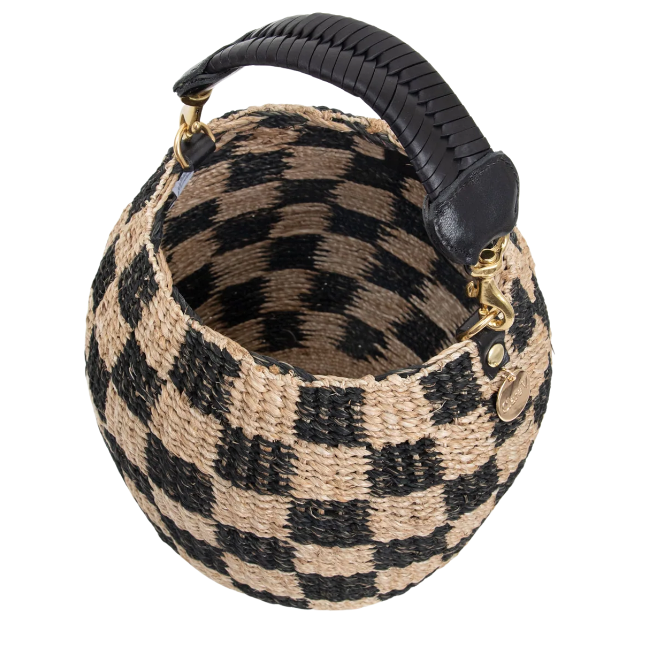 Pot de Miel Abaca Check Black Natural