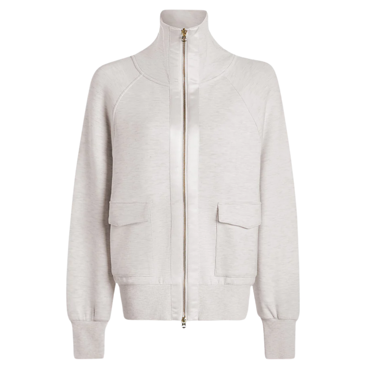 Roxbury Zip Through Ivory Marl
