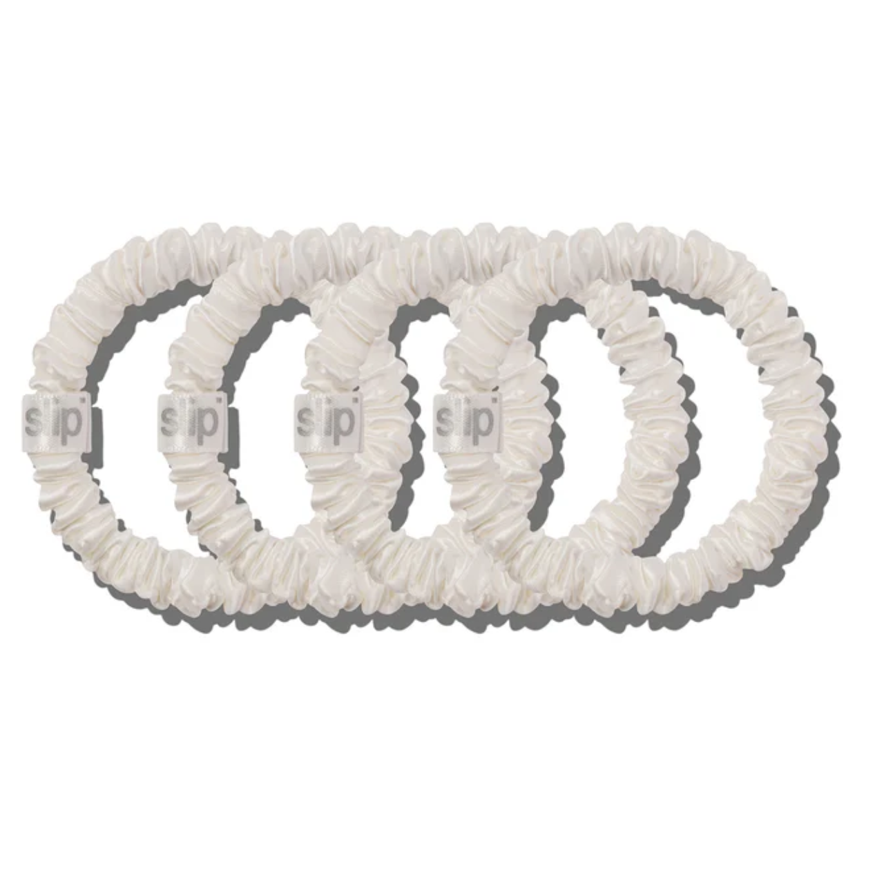 Skinny Scrunchies - Set of 4 White