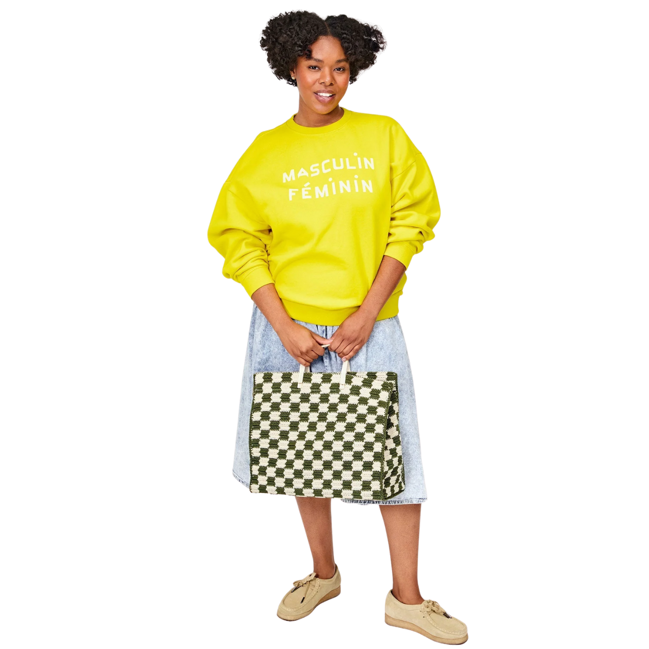 Summer Simple Tote Olive Cream