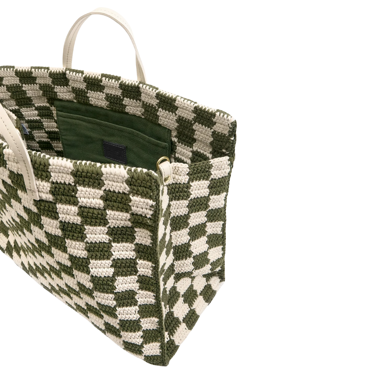 Summer Simple Tote Olive Cream