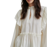 Terra Frill Blouse Tofu