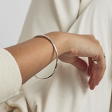 Small Silver Plain Bangle