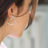 Silver Classic Hoop Earrings
