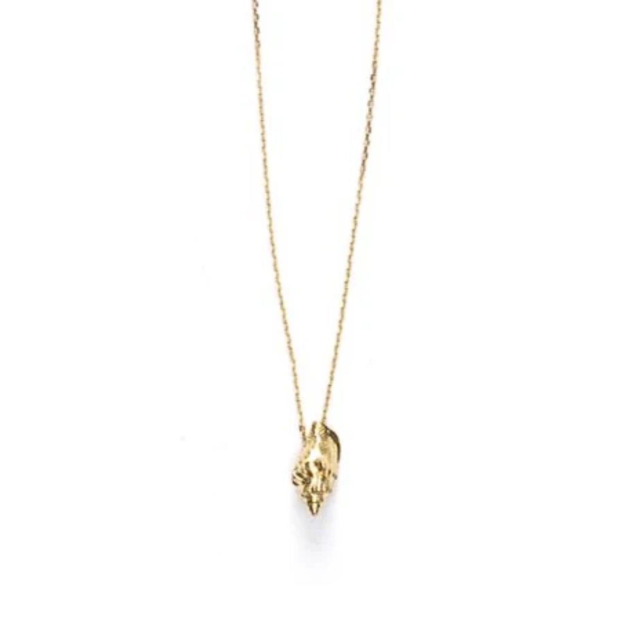 Floating Shell Necklace Gold