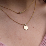 Pave Flash Necklace Gold