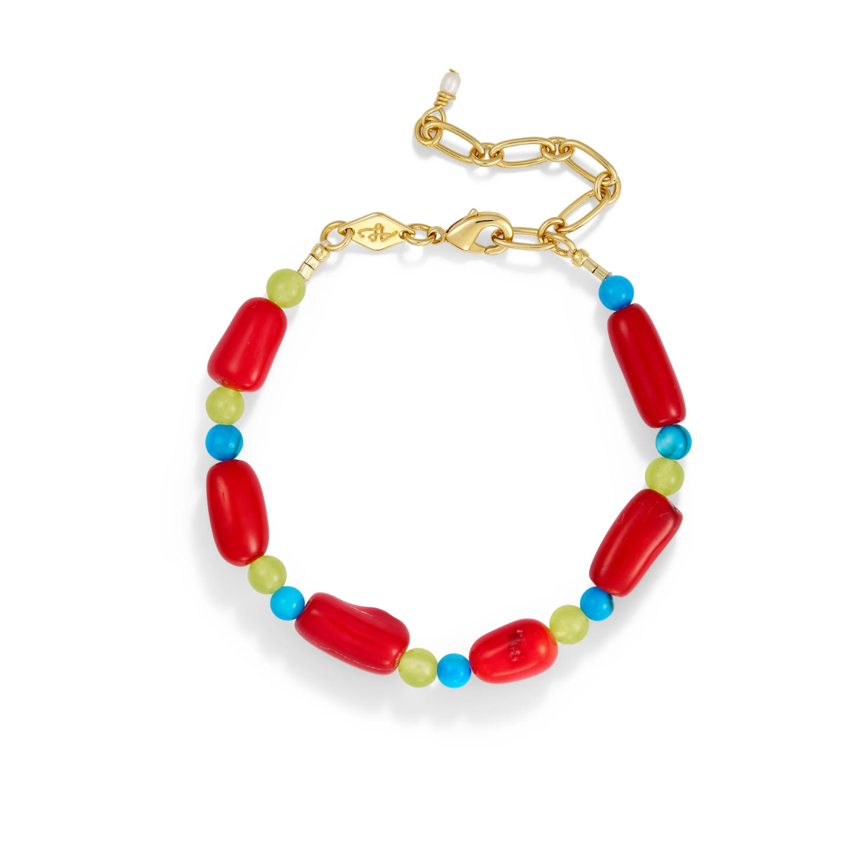 Red Crush Bracelet Gold