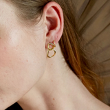 Chunky Double Oval Earring Gold