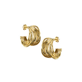 Tova Hoops Gold
