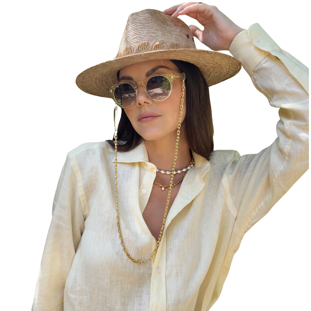 Capri Gold Sunglasses Chain