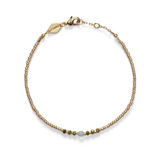Bead & Gem Bracelet Sea Green