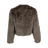 Knitted Rex Jacket Amazone