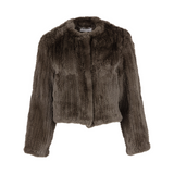 Knitted Rex Jacket Amazone