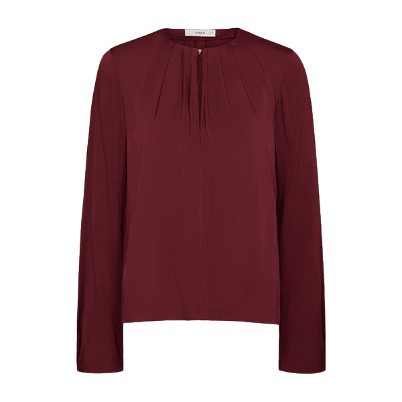 Pleated NK Blouse Bordeaux