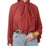 Lincoln Blouse Terracotta