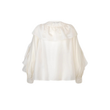 Fria Frill Blouse Tofu