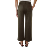 Saige Wide Leg Crop Forest Army
