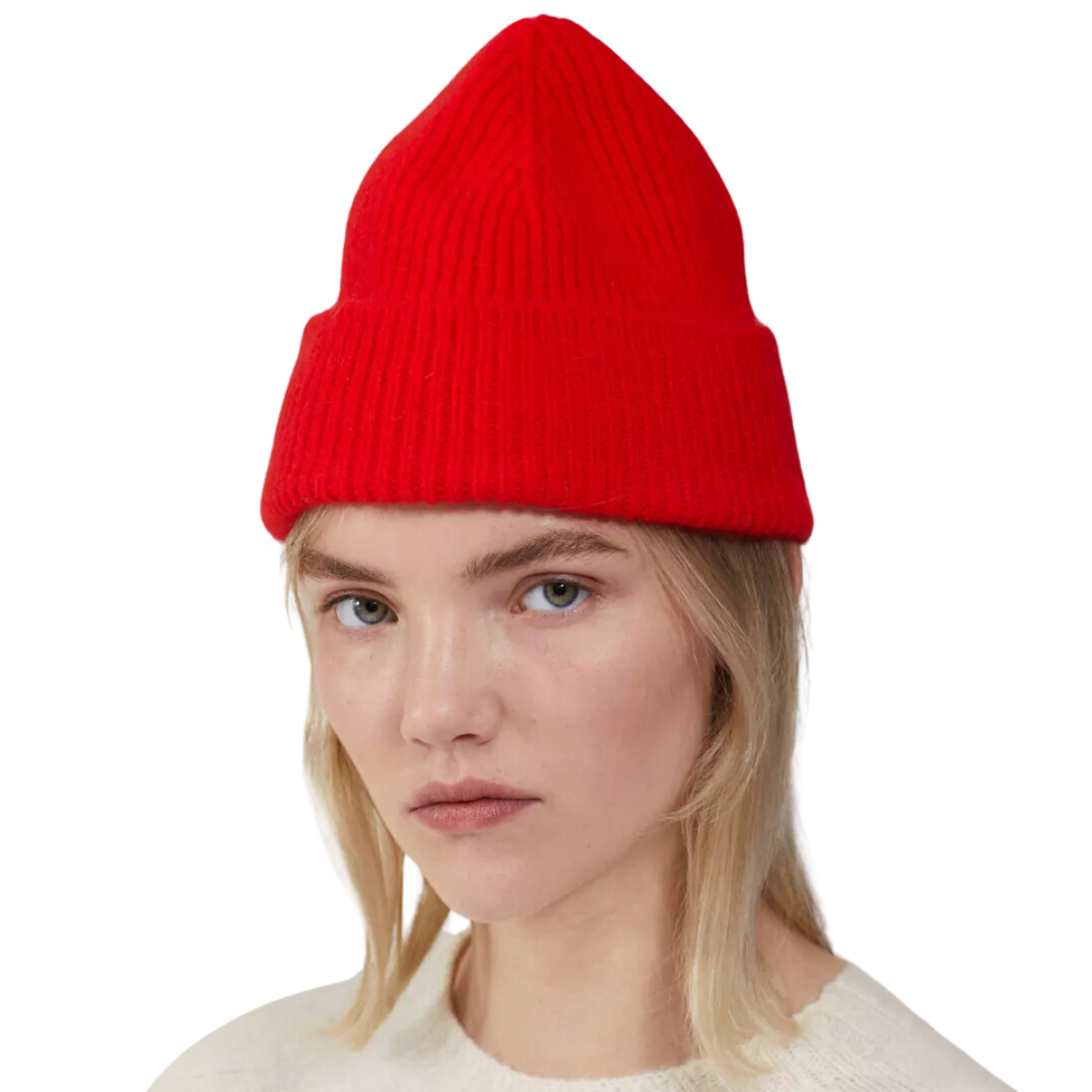 Wool Beanie Crimson