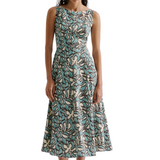 Xenia Midi Dress Ocean Corals