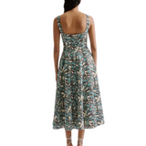 Xenia Midi Dress Ocean Corals