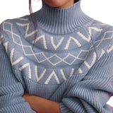 Marcie Fairisle Yoke Knit Blue