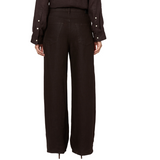 Brynn Linen Choco Linen Trousers