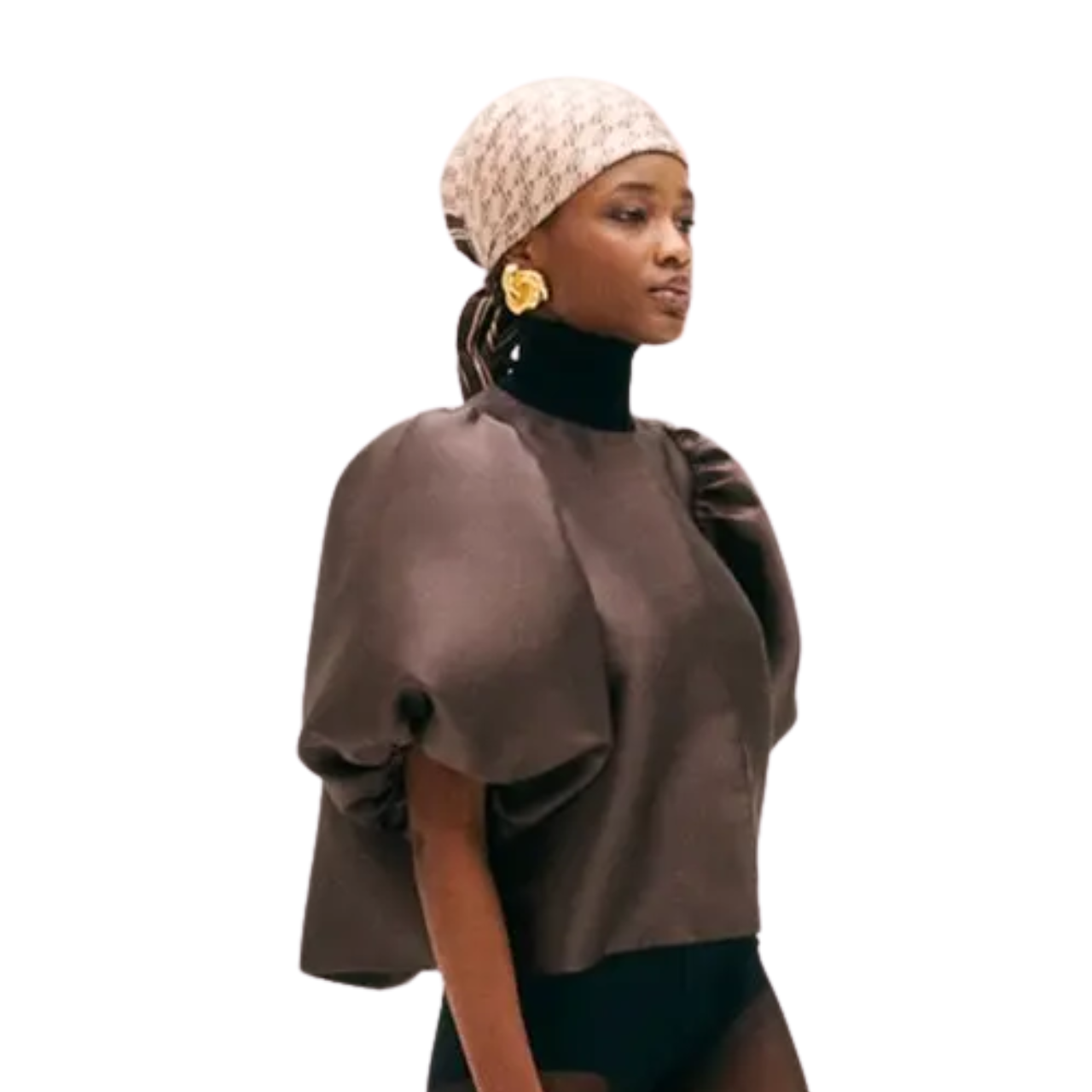 Silk Twill Monogram Scarf Beige