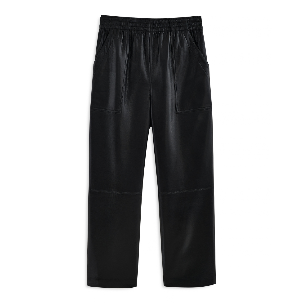 Billy Pant Recycled Leather Black