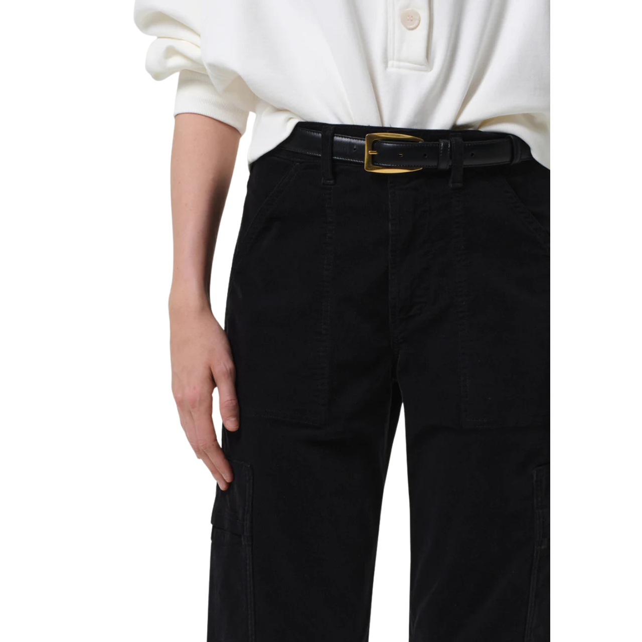 Marcelle Cargo Corduroy Charcoal