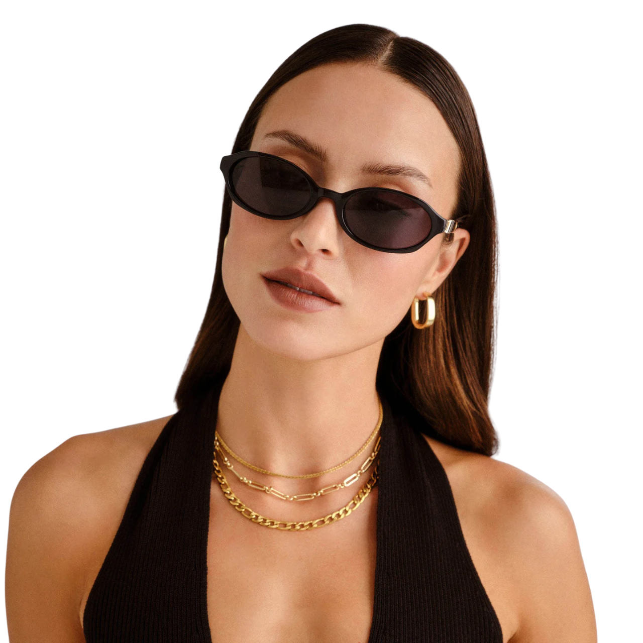 Lunita Black Sunglasses