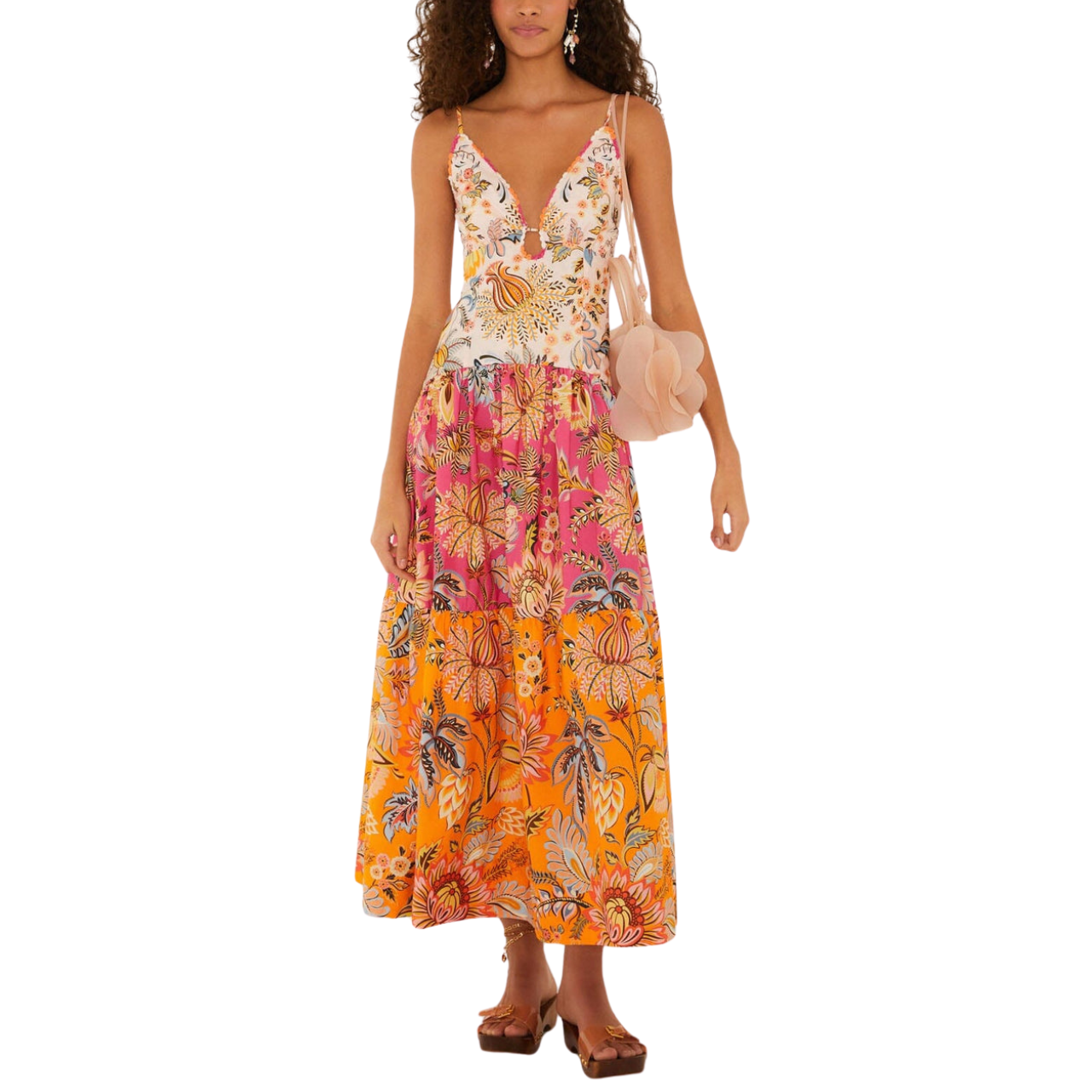 Liga Floral Maxi Sleeveless Dress