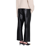 Billy Pant Recycled Leather Black
