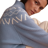 Marcie Fairisle Yoke Knit Blue