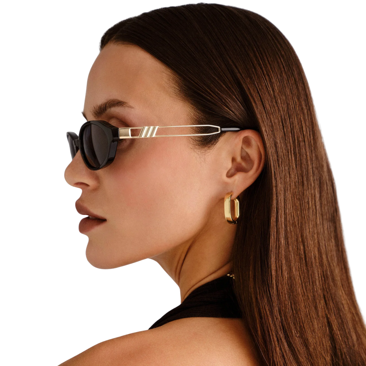 Lunita Black Sunglasses