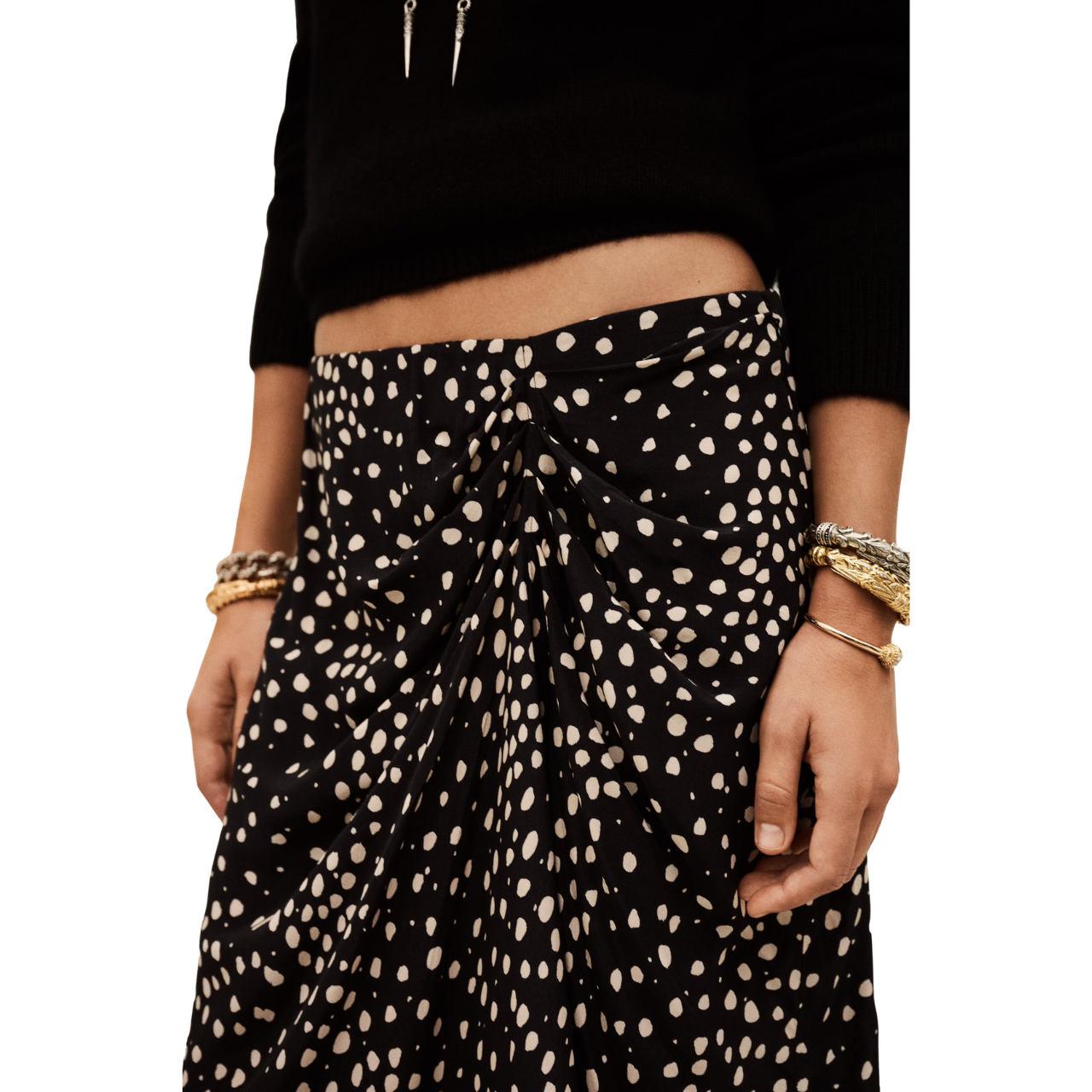 Dopera Midi Skirt Encre