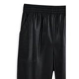 Billy Pant Recycled Leather Black