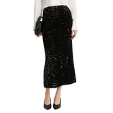 Sequin Velvet maxi Skirt
