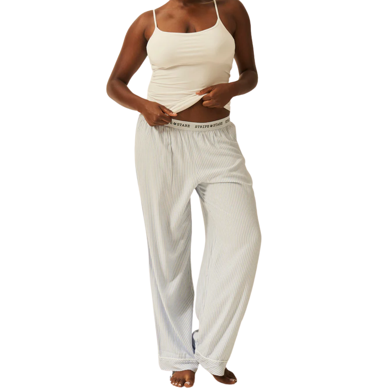 Ecovero Blue Stripe Pyjama Bottom