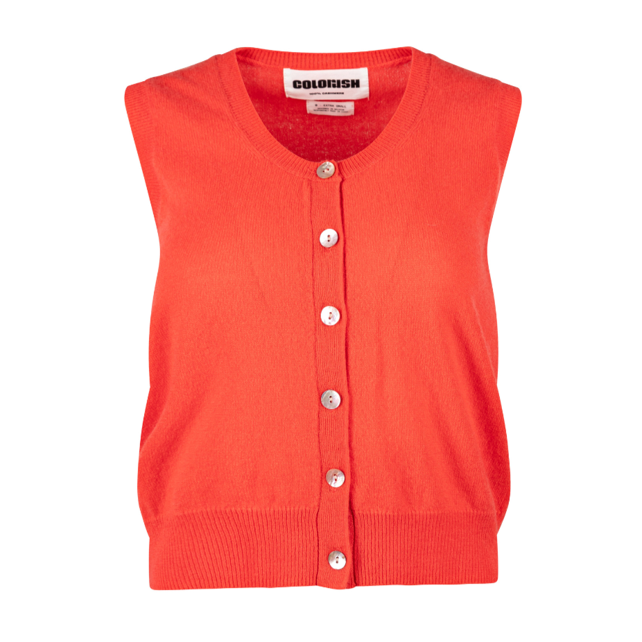 Aly Button Tank Pepper