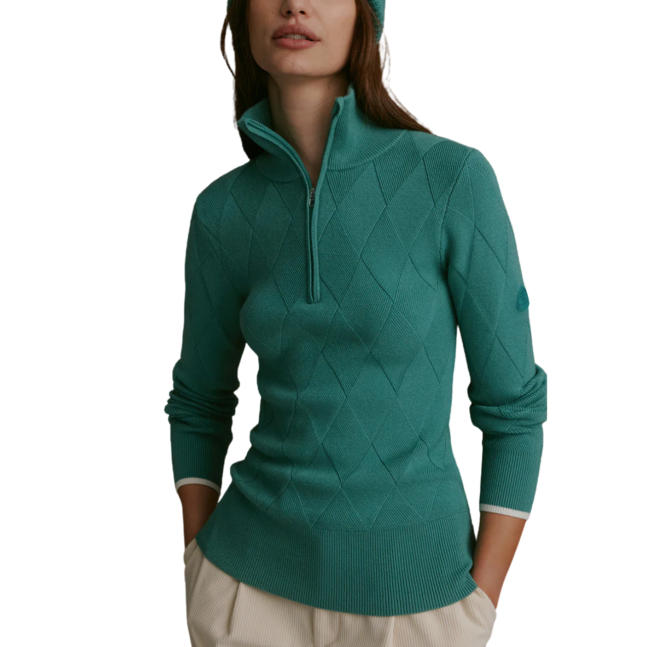 Lawson Half Zip Knit Deep Sea