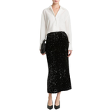 Sequin Velvet maxi Skirt
