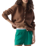 Vitow Chocolate Brown Cardigan