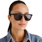 No Biggie Black Rubber Sunglasses