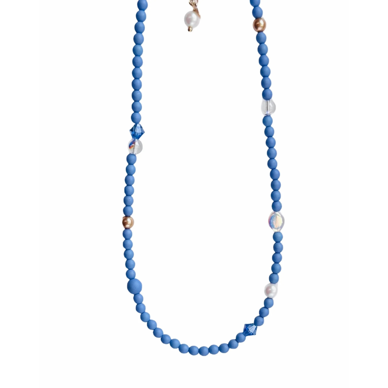 Sherbet Drop Blue  Necklace