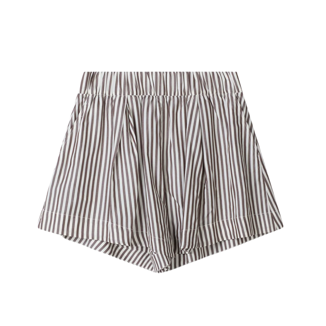 Mojo Brown Stripe Shorts