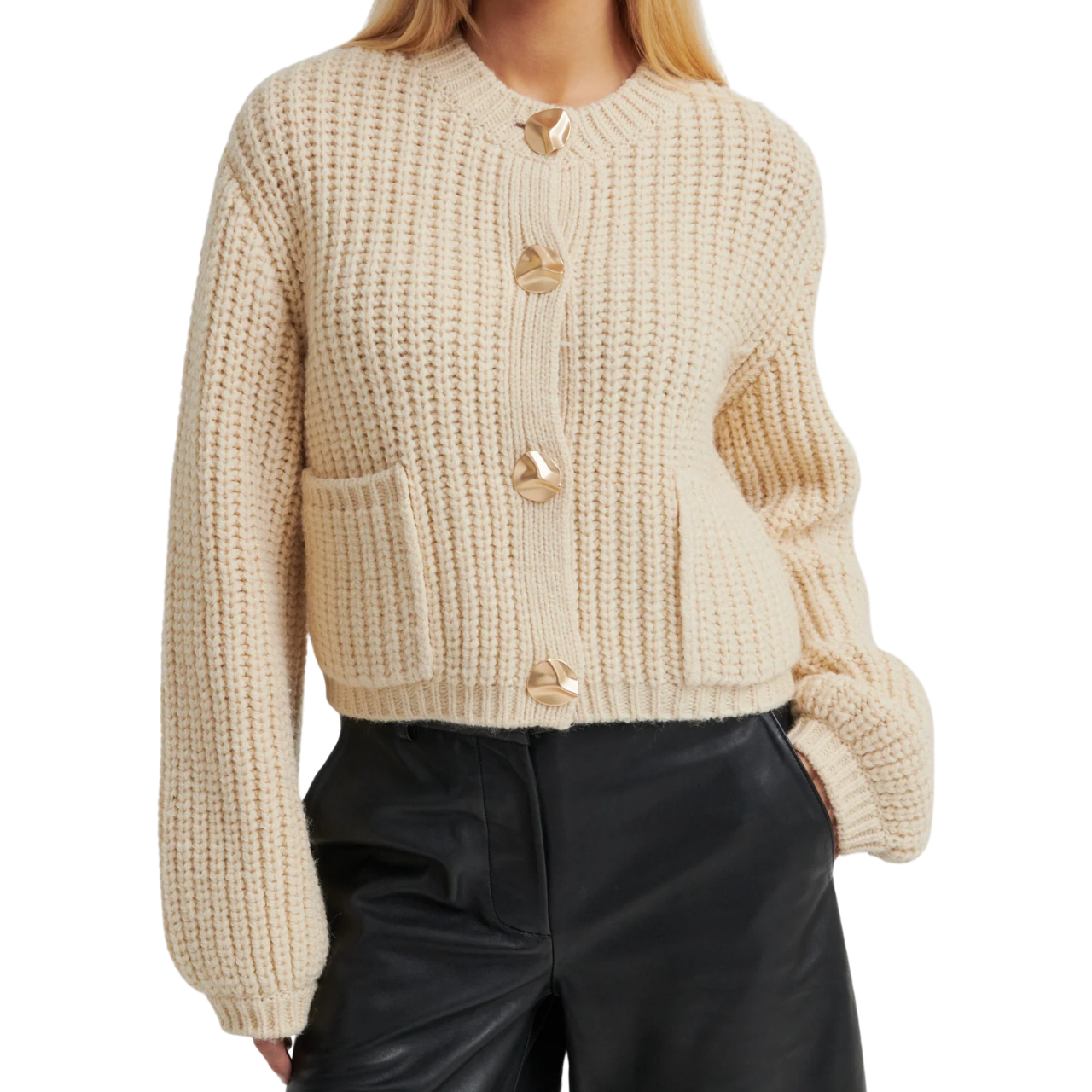 Ulrikke Knit Cardigan Beige