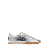 Bridge Metallic Silver Trainers