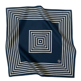 Striped Scarf Navy & Cream