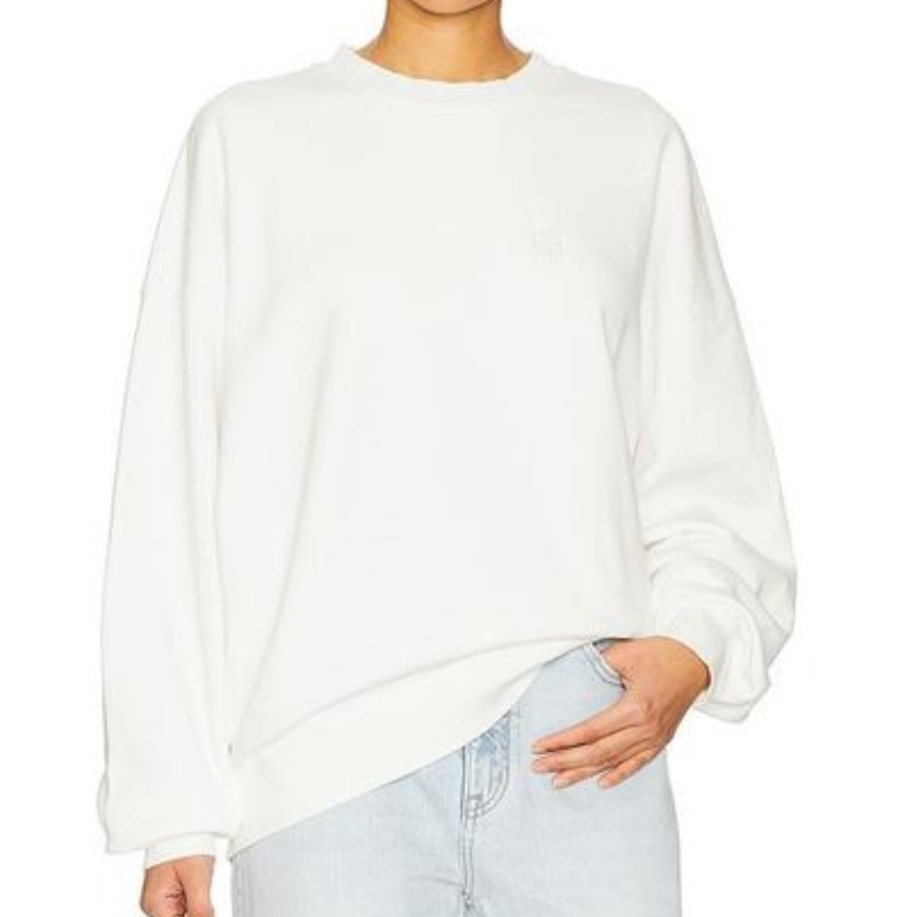 Miles Sweatshirt  Framed Monogram Off-White