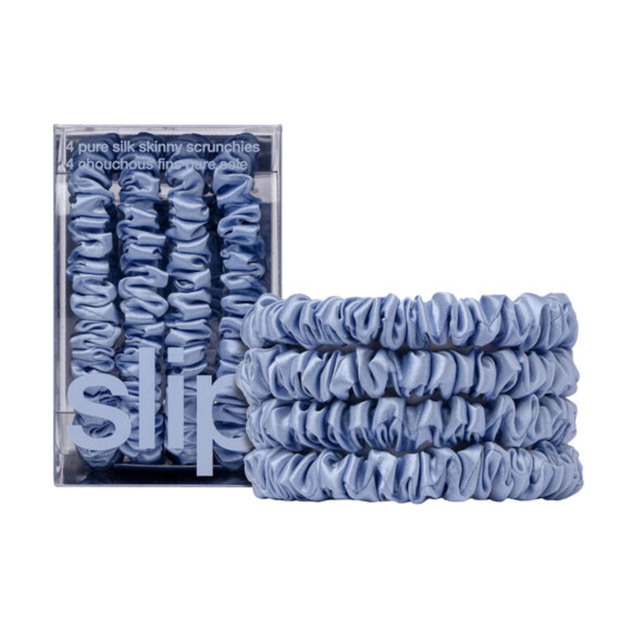 Skinny Scrunchies Set Of 4 Cornflower